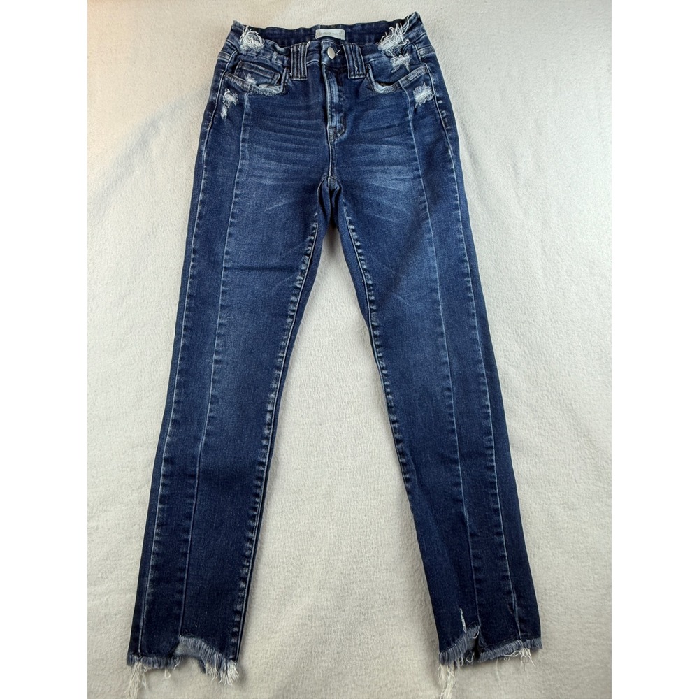 Altard State Distressed Hem‎ Skinny Jeans Dark Wash Denim Women's Size 27